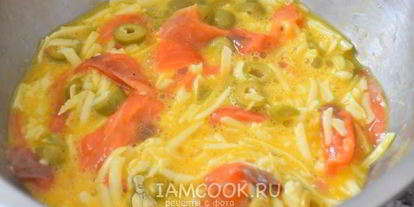 Шаг 6: фриттаты с лососем и сыром