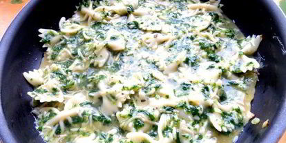 Шаг 15: фриттаты с макаронами и шпинатом