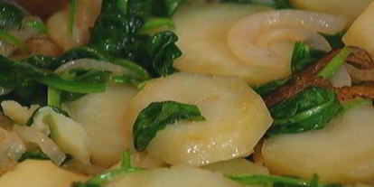 Шаг 4: испанского омлета со шпинатом