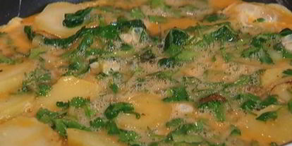 Шаг 8: испанского омлета со шпинатом