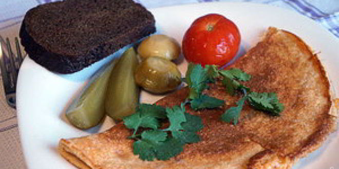 Рецепт омлета из рыбной икры