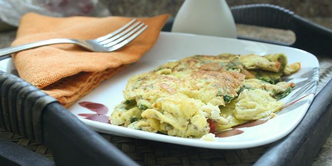 Рецепт омлета на кефире