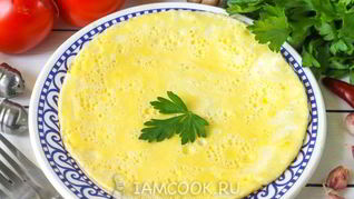Рецепт Омлета на воде на сковороде