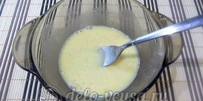 Шаг 3: омлета с грушей