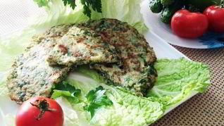 Рецепт Омлета с кабачками и зеленью