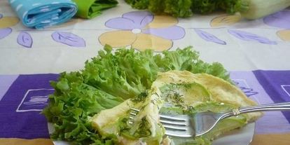 Шаг 2: омлета с кабачками