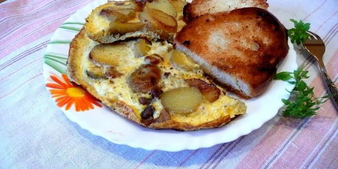 Рецепт Омлета с картофелем