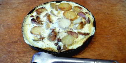 Шаг 10: омлета с картофелем