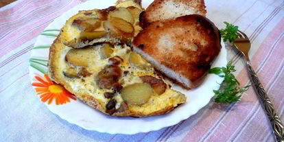 Шаг 11: омлета с картофелем