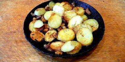 Шаг 7: омлета с картофелем