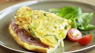 Рецепт Омлета с колбасой