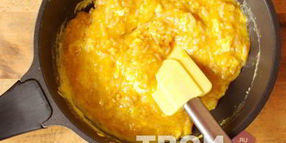 Шаг 4: омлета с рисом