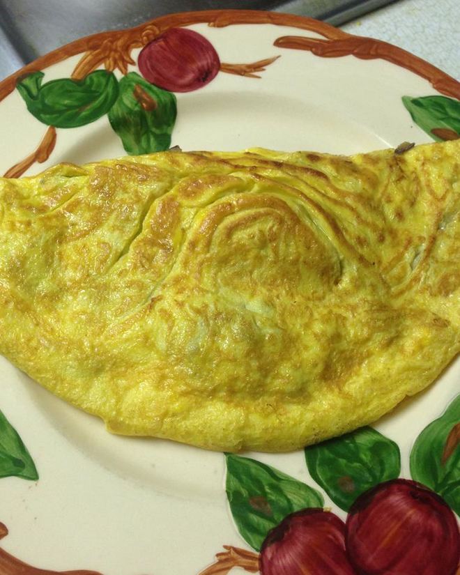 Рецепт омлета с сыром и болгарским перцем