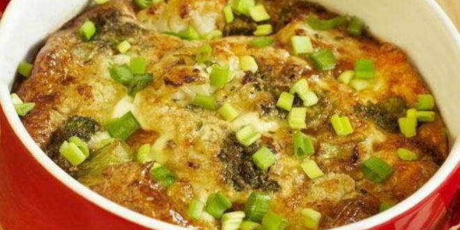 Рецепт омлета с цветной капустой и брокколи