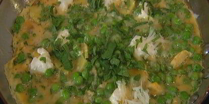 Шаг 10: омлета с зеленым горошком, картофелем и сыром