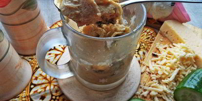 Шаг 7: омлета с зеленью за 2 минуты