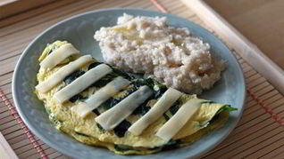 Рецепт Омлета со шпинатом и фетой