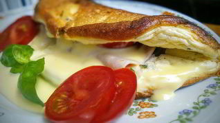 Рецепт Омлета-суфле кордон блю