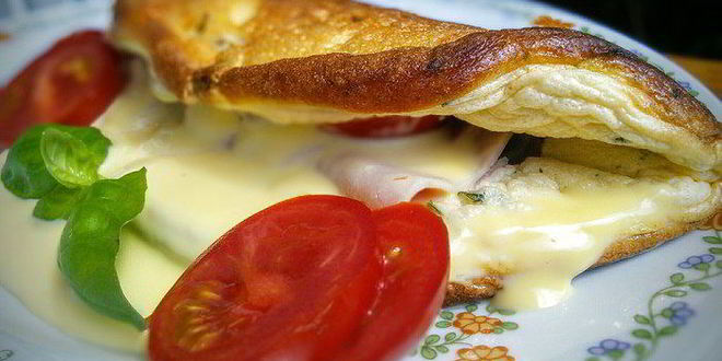 Рецепт омлета-суфле кордон блю