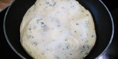 Шаг 3: омлета-суфле кордон блю