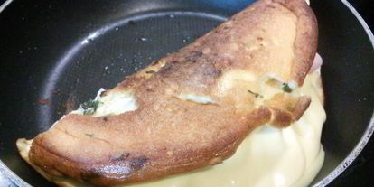 Шаг 6: омлета-суфле кордон блю