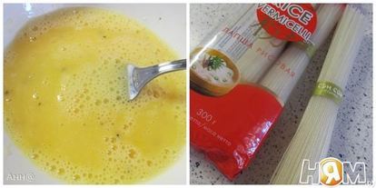 Шаг 2: омусобы — японского омлета с овощам и соусом тонкацу