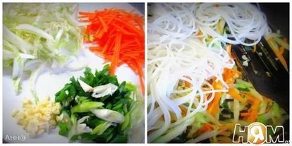 Шаг 3: омусобы — японского омлета с овощам и соусом тонкацу