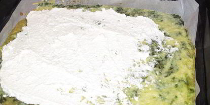 Шаг 2: рулета-омлета со шпинатом