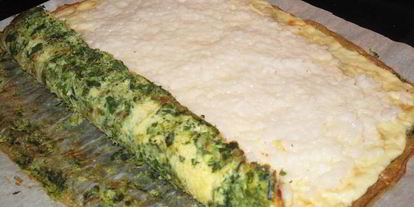 Шаг 3: рулета-омлета со шпинатом