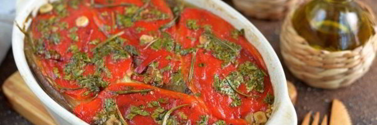 Рецепт Овощного тьяна из баклажанов и болгарского перца