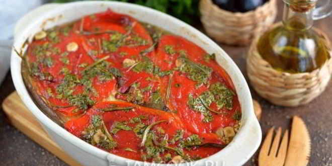 Рецепт Овощного тьяна из баклажанов и болгарского перца