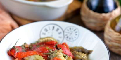 Шаг 7: овощного тьяна из баклажанов и болгарского перца