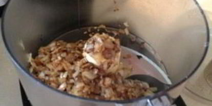 Шаг 3: паштета говяжьего