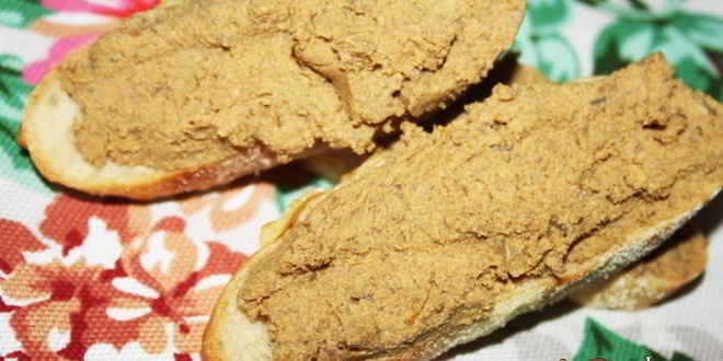 Рецепт паштета из говяжьей печени с овощами