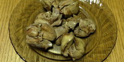 Шаг 1: паштета из гречки и куриной печени