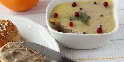 Шаг 3: паштета из куриной печени и тыквы