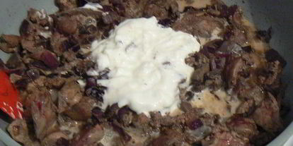 Шаг 2: паштета из куриной печени с брусничным желе