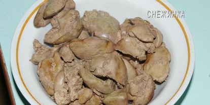 Шаг 1: паштета из куриной печени с лисичками