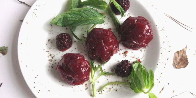 Рецепт паштета из куриной печени в ежевичном желе