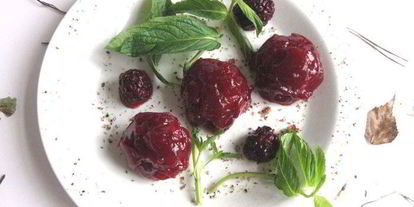 Шаг 8: паштета из куриной печени в ежевичном желе