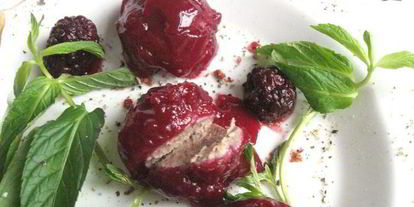 Шаг 9: паштета из куриной печени в ежевичном желе