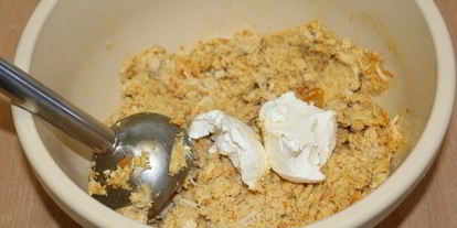 Шаг 2: паштета из лосося и куриного филе