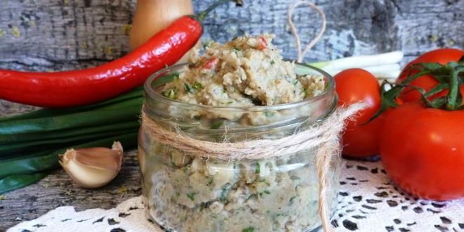 Рецепт Паштета из нута с вешенками и грецкими орехами