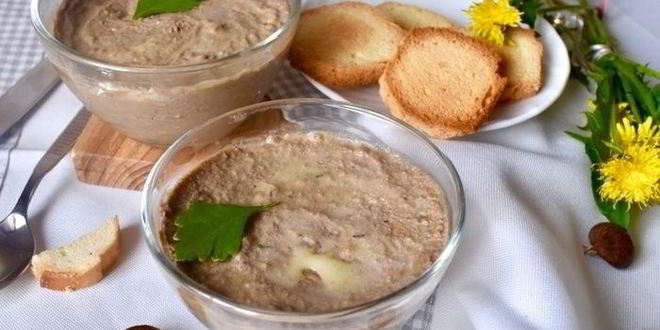 Рецепт паштета из печени кролика с каштанами