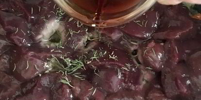 Шаг 6: паштета из печени кролика с каштанами