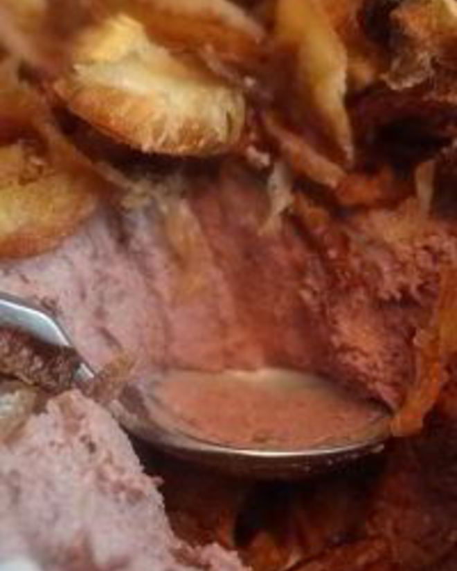 Рецепт паштета из печени с хрустящим луком