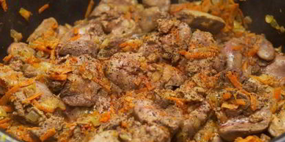 Шаг 3: паштета из печени