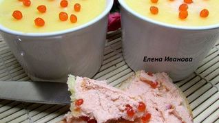 Рецепт Паштета из семги с красной икрой и белым вином
