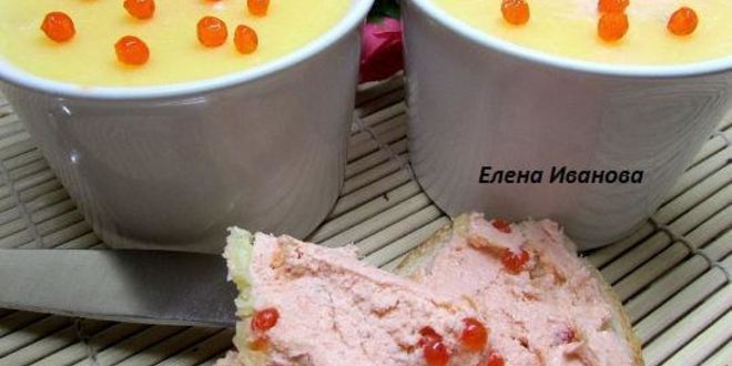 Рецепт паштета из семги с красной икрой и белым вином