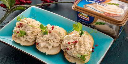 Шаг 4: паштета с плавленым сыром